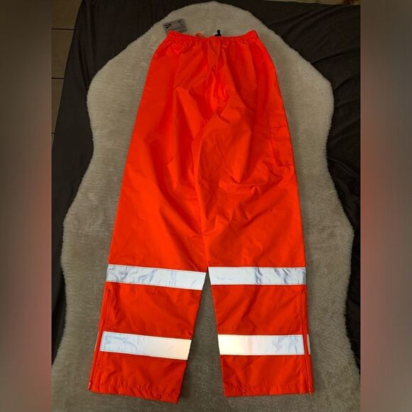 NEW 3M Scotchlite Reflective Work Gear Class E Rain Orange Pants Size 3XL 8915 - Picture 10 of 10